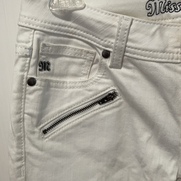 Miss Me White Mid-rise Ankle Skinny Denim Jeans - Picture 7 of 8